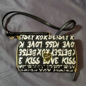 Betsy Johnson clutch with removable strap